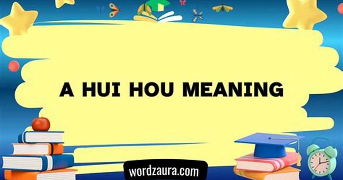 Kuinbeddofuremude Hou Hui