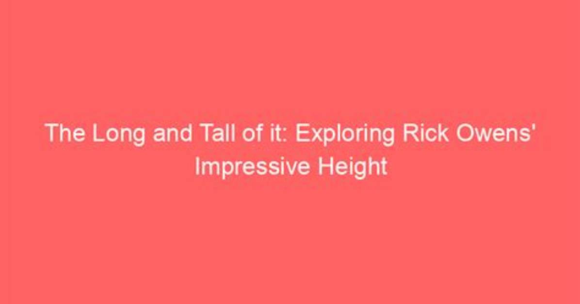 Tall and Mighty: the Impressive Height of Hollywood's Bear Actors